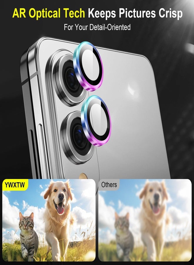YWXTW Designed for Samsung Galaxy S25 Edge Camera Lens Protector, Individual Anti Scratch HD Clear Case Friendly Tempered Glass Camera Cover Screen Protector, 1 Set - Image 3