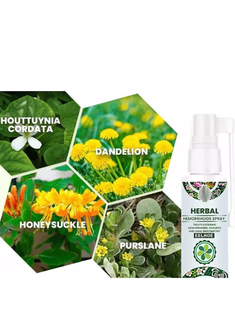 EELHOE Natural Herbal Hemorrhoids Spray - External and Internal Hemorrhoids Treatment with 100% Natural Herbal Extracts Formula - Image 5