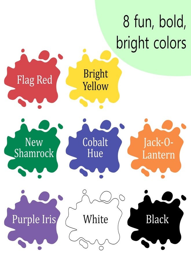 The Mega Deals Acrylic Paint Set 8 Colors With 2 Canvases - Acrylic Paint Kit 2fl oz Bottles, Rich Pigmented, Matte Finish and Smooth Application Professional Acrylic Paint Sets for Adults and Kids Canvas Crafts - Image 3