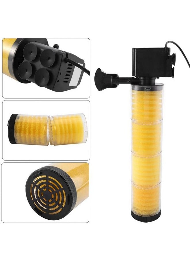 VAYINATO VAYINATO® BL-8500F Aquarium Filter, Upto 5ft - Fish Tank Submersible Power Filter 35w - 3 in 1 Filteration, Oxygenation and Water Flow 4 Layer by Petzlifeworld  - Image 4