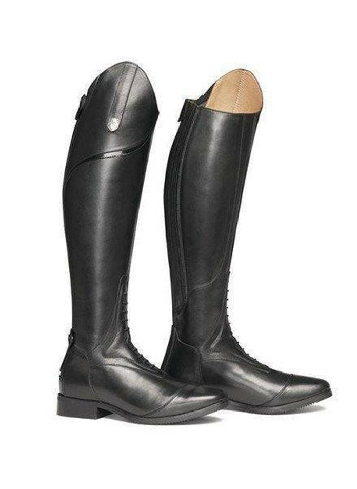 Loquat Women's Over The Knee Boots Fashion Flat Heel Round Toe Back Zip Knight Boots Black  - Image 1
