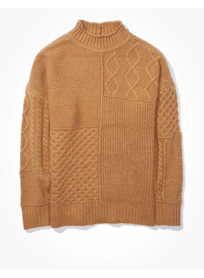 AE Oversized Mock Neck Sweater