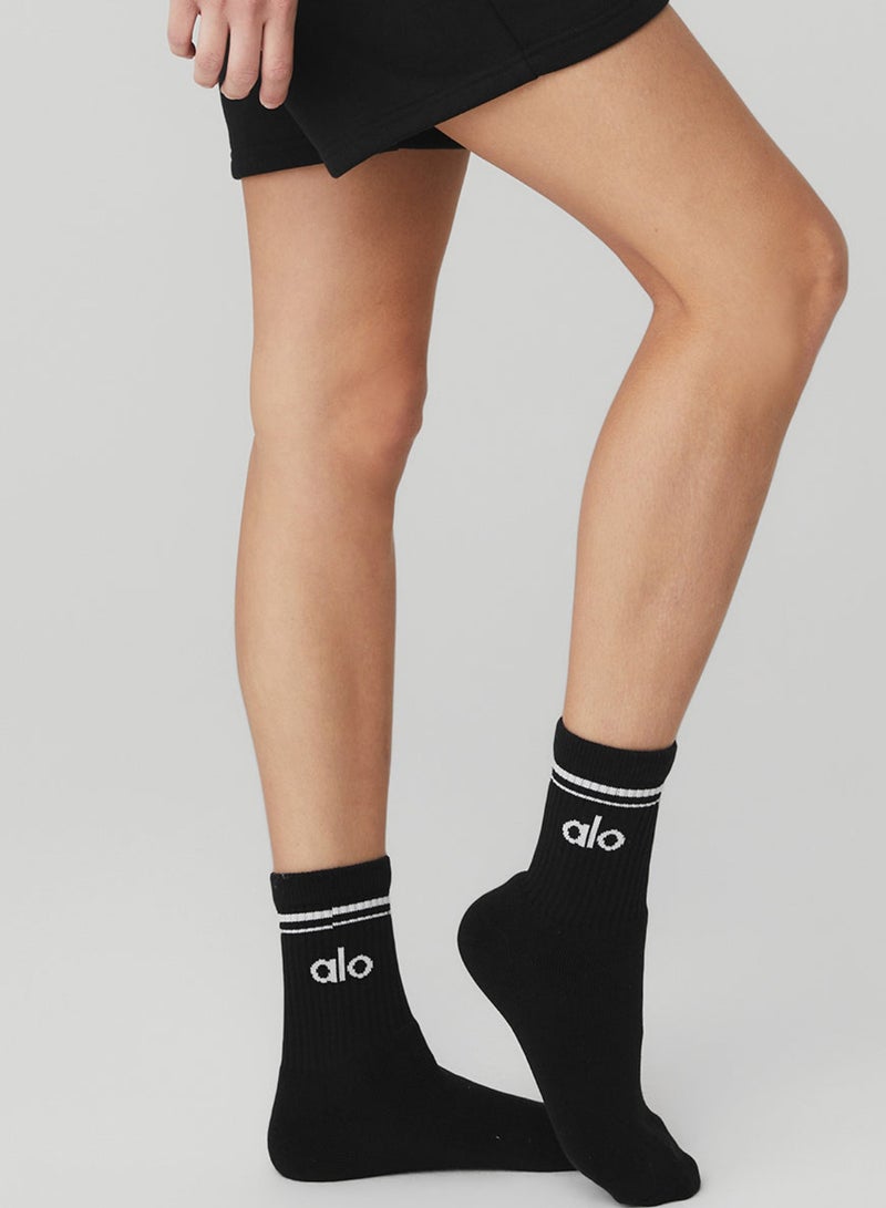alo mid-calf cotton socks are soft, breathable and comfortable, a one-piece set for sports and leisure - Image 2