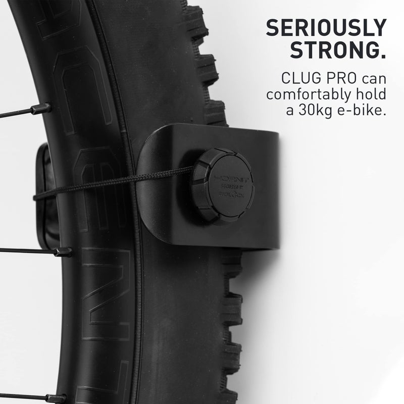 Hornit CLUG PRO Bike Rack | Wall Mount Bike Hooks | Secured by FIDLOCK Strap | 5 Sizes | Easy to Install | MTB XL - Image 4
