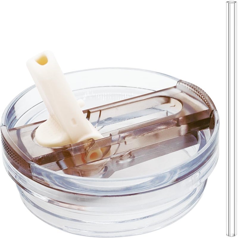 Dreamfocus 40 oz Leak Proof Flip Straw Lid Replacement for Stanley 40 oz Quencher H20 and ProTour Tumbler