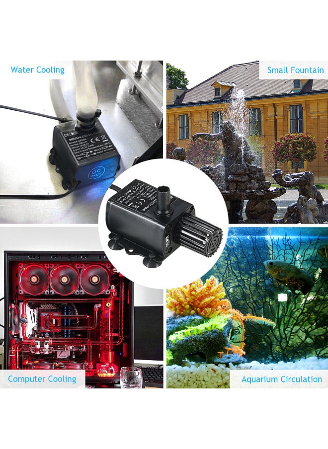 Ultra-quiet Mini DC12V 10W Brushless Water Pump, with 5.5*2.1mm Female, Waterproof Submersible Fountain - pzsku/ZF72097B7EA19011D724AZ/45/_/1732936800/64a0172c-0d76-4d37-b55b-a84a91bdd64a