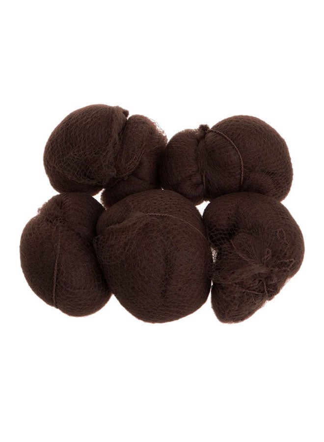 NIBEMINENT 100-Piece Invisible Disposable Nylon Hairnet Hair Wig Cap Brown 20inch