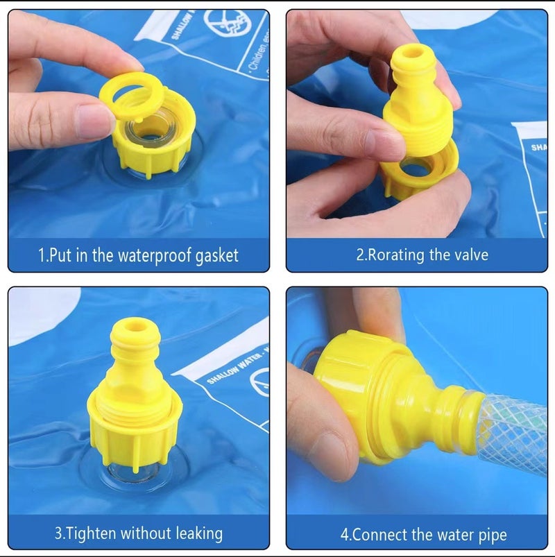 Thickened PVC Inflatable Pet Water Play Mat - Outdoor Bathing and Splash  Pad - Image 4