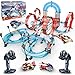 BUBUQE Slot Car Race Track Sets DualPlayer Electric Remote Control Cars Rechargable Magnetic Cars Racing Game with Hand Controllers Circular Overpass Track Birthday Toys for Boys Kids 6 7 812 - Image 2
