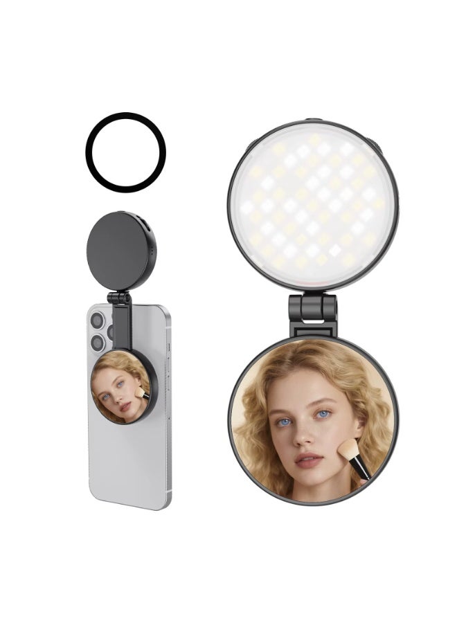 GenPro Bafang ST128S LED Portable Fill Light for Phones with Magnetic Makeup Mirror - Image 1