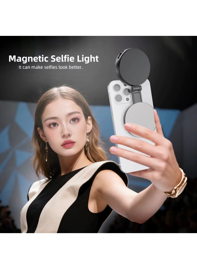 GenPro Bafang ST128S LED Portable Fill Light for Phones with Magnetic Makeup Mirror - Image 4