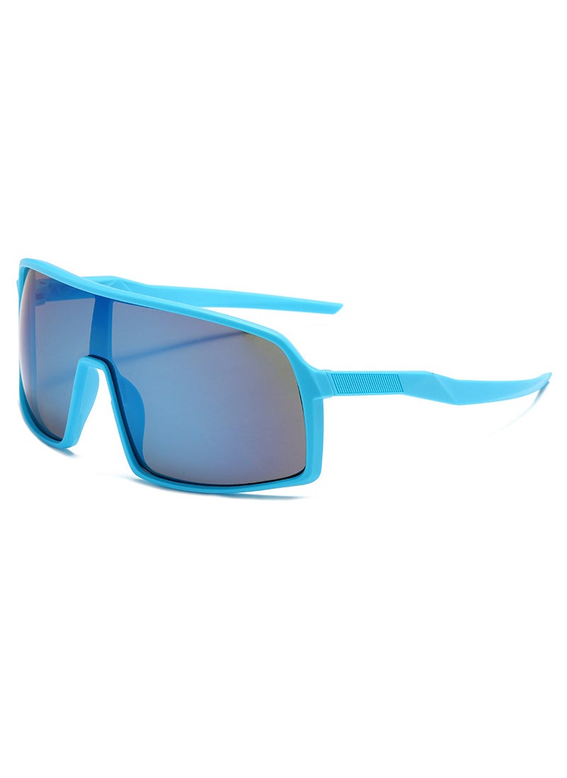 Generic Square Photochromic Sunglasses Unisex blue frame blue film 