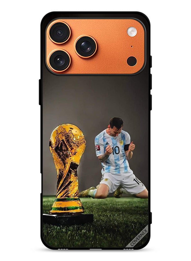 Covernex Apple iPhone 17 Pro Max Protective Case Cover Leo Messi & FIFA Trophy - Image 1