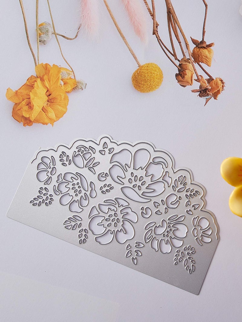 Boao 3 Pieces Die Cuts, Metal Dies for Card Making, Scrapbook DIY Album Paper Card Embossed Flower Assorted Rose Cuts Lace Stencils DIY for Album Paper Embossing Decor Supplies - Image 5