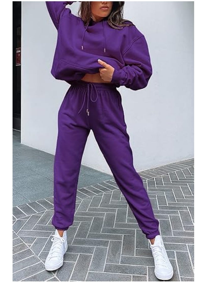 NIBEMINENT سروال رياضي نسائي عالي الخصر مع حبل سحب، بنطال جوجر، بنطال رياضي بقاع مشدود، سراويل تمرين - Image 4