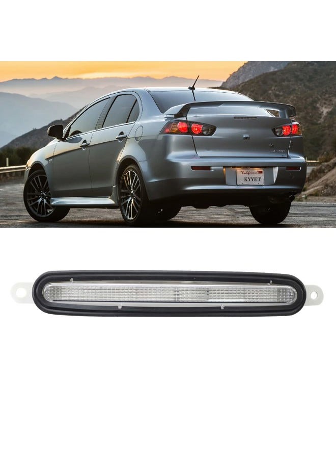 KYYET Hight Mount 3rd Third Brake Stop Light Rear Lamp Compatible with Mitsubishi Lancer EVO EX 2008-2016(Clear Lens) - Image 1