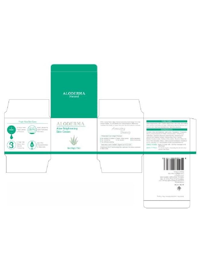 Aloderma - Brightening Cream With 80% Organic Aloe Vera Made Within 12 Hours Of Harvest Refines Skin Texture Evens Skin Tone Diminishes Appearance Of Fine Lines & Wrinkles 17Oz (50G) - Image 1
