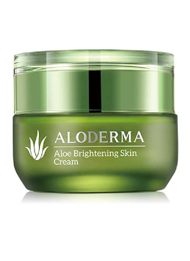 Aloderma - Brightening Cream With 80% Organic Aloe Vera Made Within 12 Hours Of Harvest Refines Skin Texture Evens Skin Tone Diminishes Appearance Of Fine Lines & Wrinkles 17Oz (50G) - Image 1