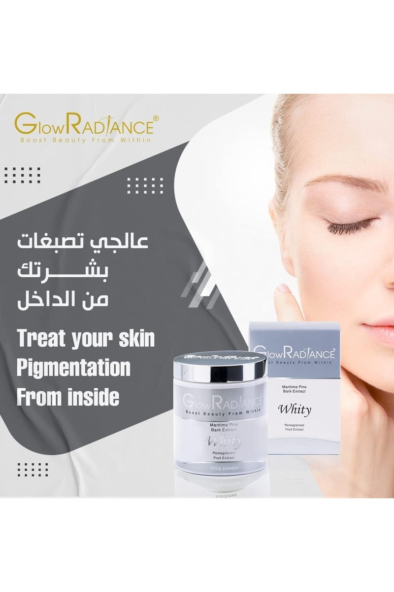 Glow Radiance بودرة تبييض جلاو راديانس - 200 جرام | معزز إشراق البشرة مع مستخلص الرمان | تركيبة غنية بمضادات الأكسدة لتوحيد لون البشرة - Image 5