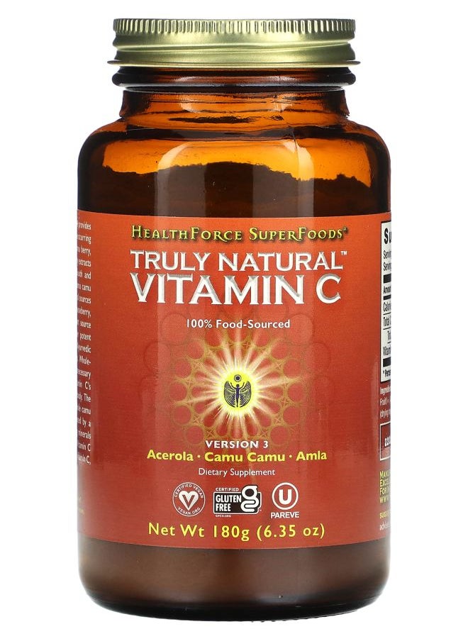 HEALTHFORCE SUPERFOODS Truly Natural Vitamin C 6.35 oz (180 g) 