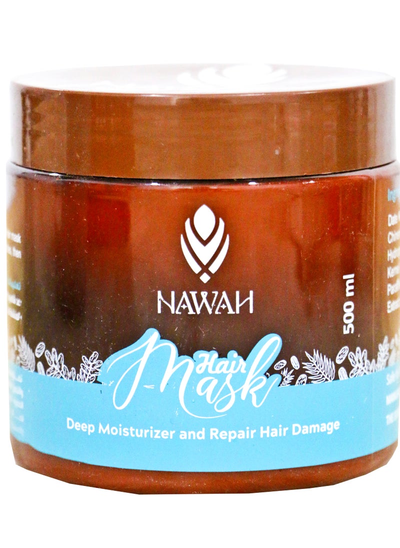 NAWAH Nawah Hair Mask With Date Kernel Oil For Hair Strengthening 500ml  - Image 1