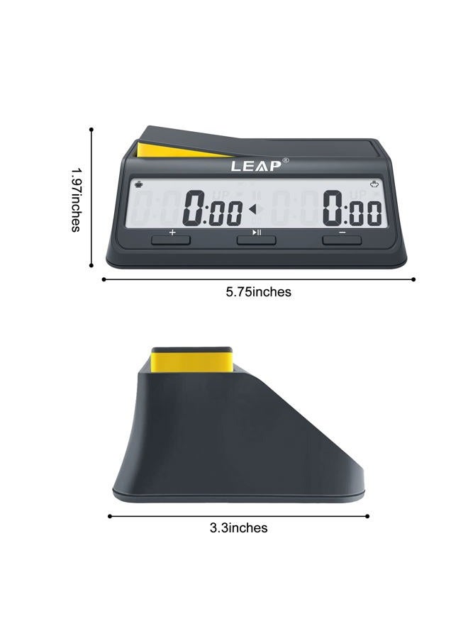 LEAP Chess Clock Digital Timer Advanced for Game and Chess Timer with Bonus & Delay Count Down up Alarm - Image 3
