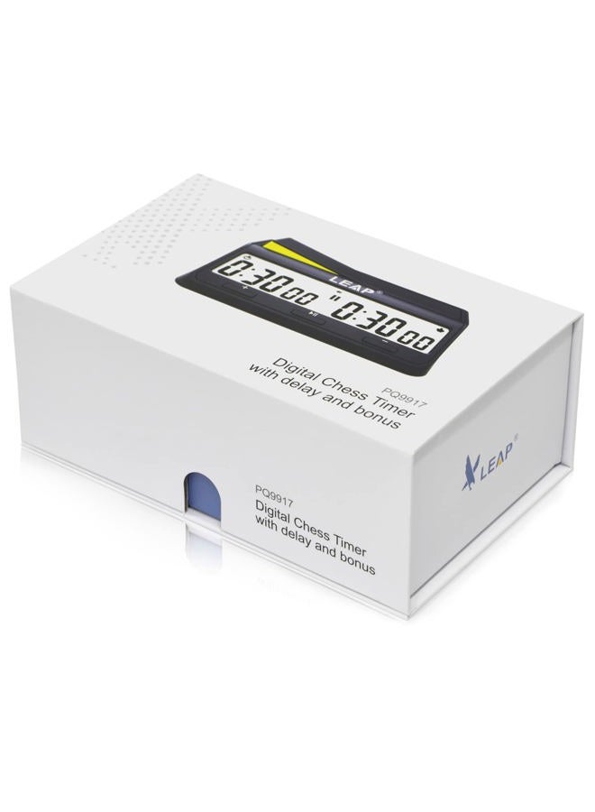 LEAP Chess Clock Digital Timer Advanced for Game and Chess Timer with Bonus & Delay Count Down up Alarm - Image 5