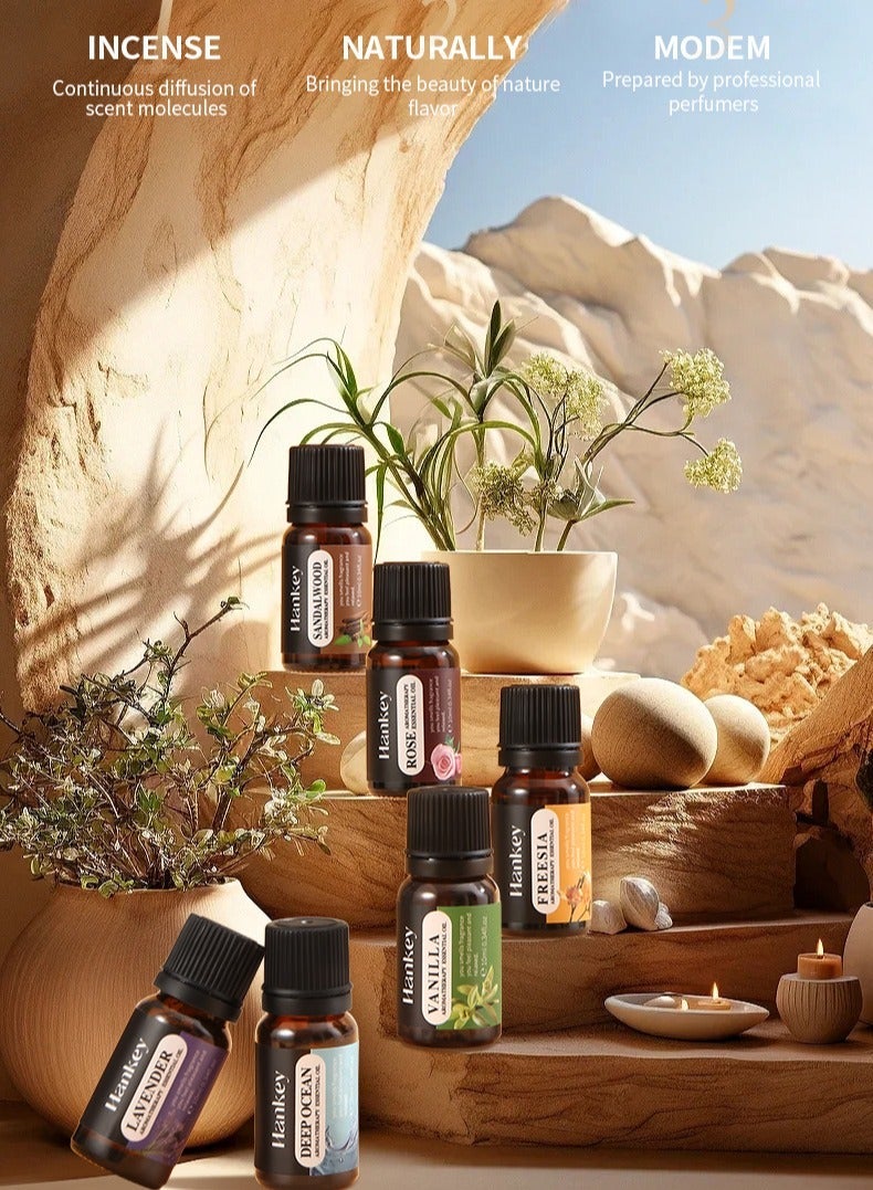 HANKEY 6-PCS Premium Aromatherapy Essential Oil Set, Plant Extract 10ml*6 - Image 2