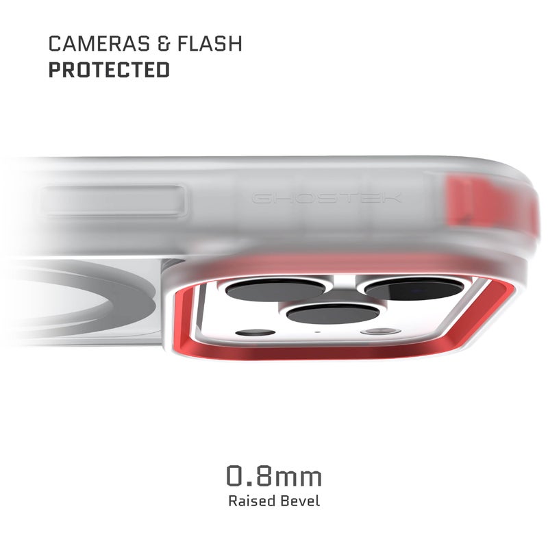 Ghostek Covert iPhone 17 Pro Max Clear Case - Compatible with MagSafe Accessories, Shockproof Silicone, Minimalist Phone Cover (6.9 Inch, Clear) - Image 3