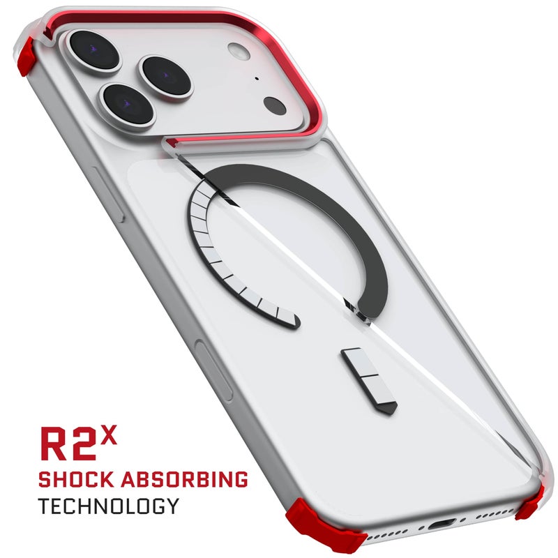 Ghostek Covert iPhone 17 Pro Max Clear Case - Compatible with MagSafe Accessories, Shockproof Silicone, Minimalist Phone Cover (6.9 Inch, Clear) - Image 4