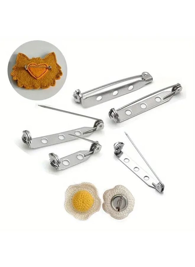 50 قطعة دبابيس أمان حديدية فولاذية 20 ملم لصنع المجوهرات يدويًا والبروشات والشارات وتصميم الأزياء - Image 3