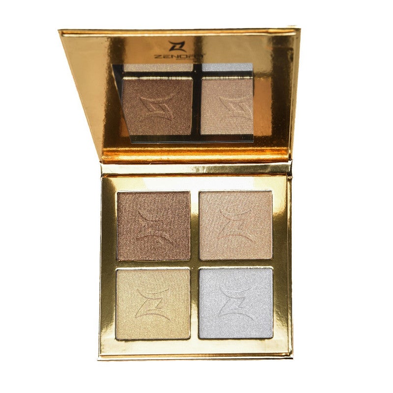 ZENORA 3D Highlighter Palette by Zenora – Full-Pigmented, Multi-Shade Face & Cheek Palette for Luminous - Image 2