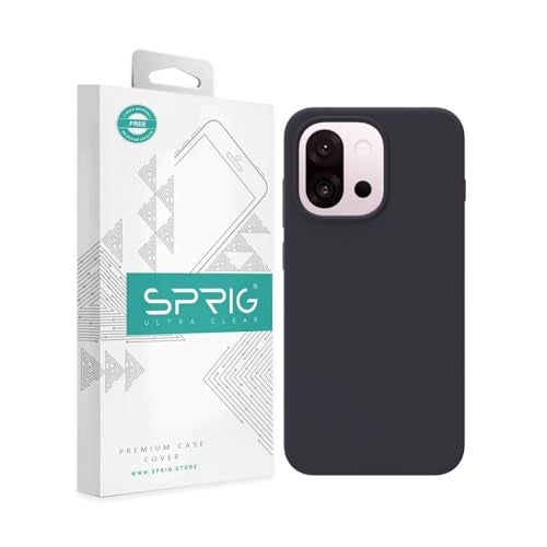 SPRIG Compatible with OnePlus 13s Premium SilkTone Back Cover Drop Tested Shock Proof Mobile Case for Men, Women, Boys and Girls with Camera Protection (Charcoal Grey) - Image 1