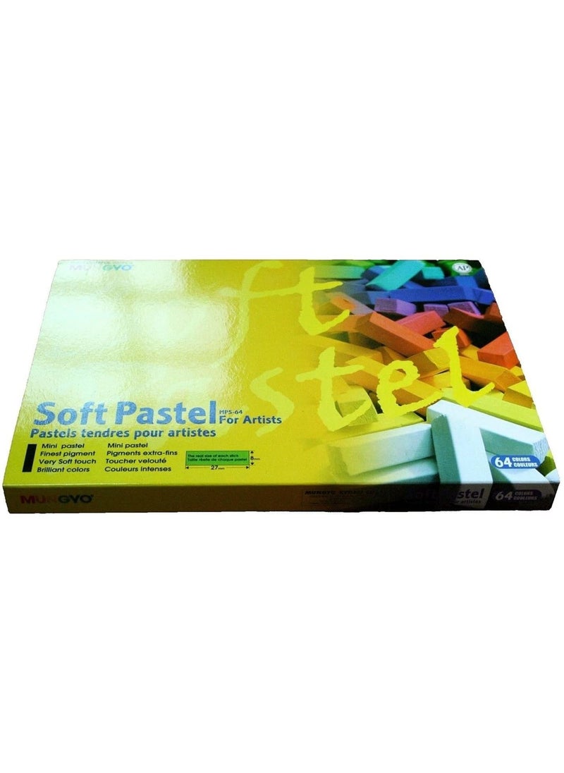 Mungyo Soft Pastel 64 Color Set Square ChalkMulticolor
