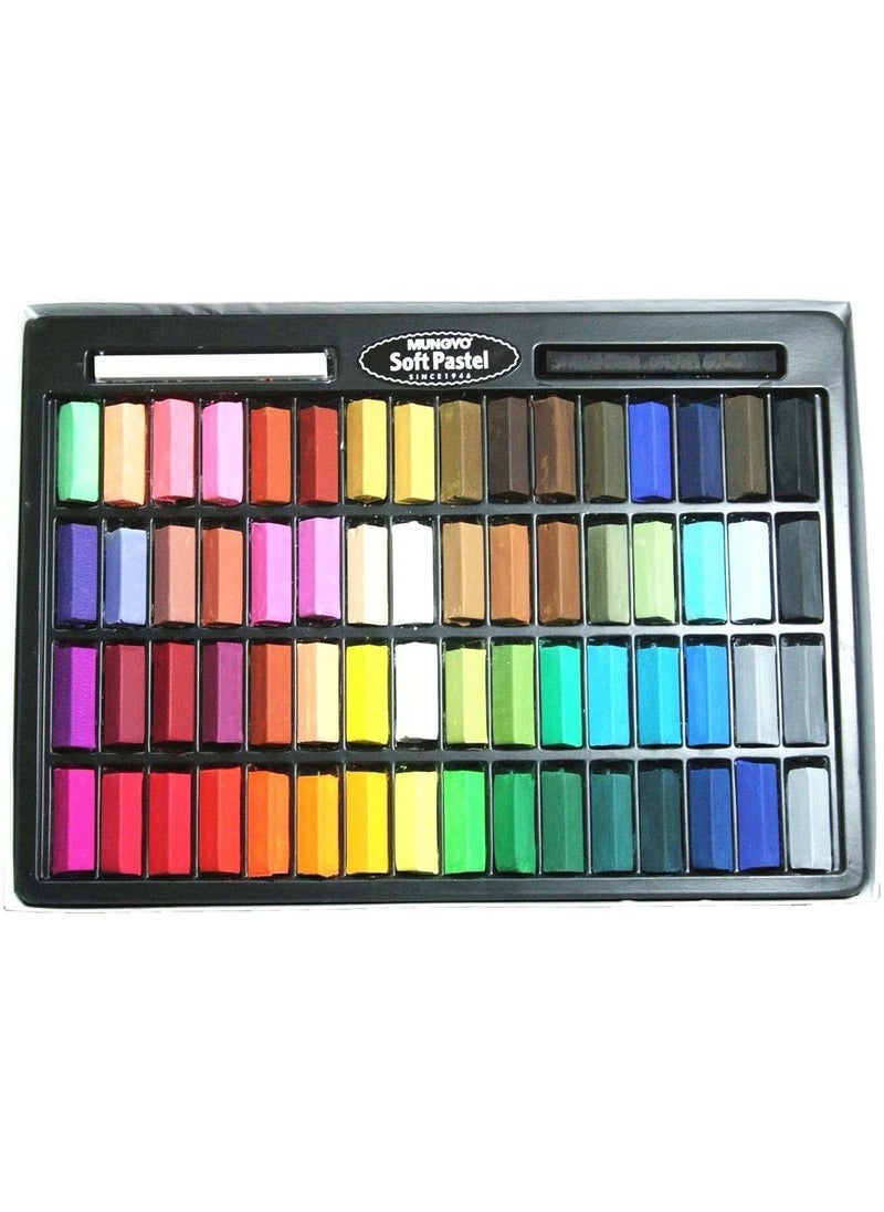 Mungyo Soft Pastel 64 Color Set Square ChalkMulticolor
