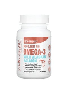 Divine Health Divine Health, Dr Colbert M.D. Omega-3 Wild Alaskan Salmon, 30 Capsules  - Image 1