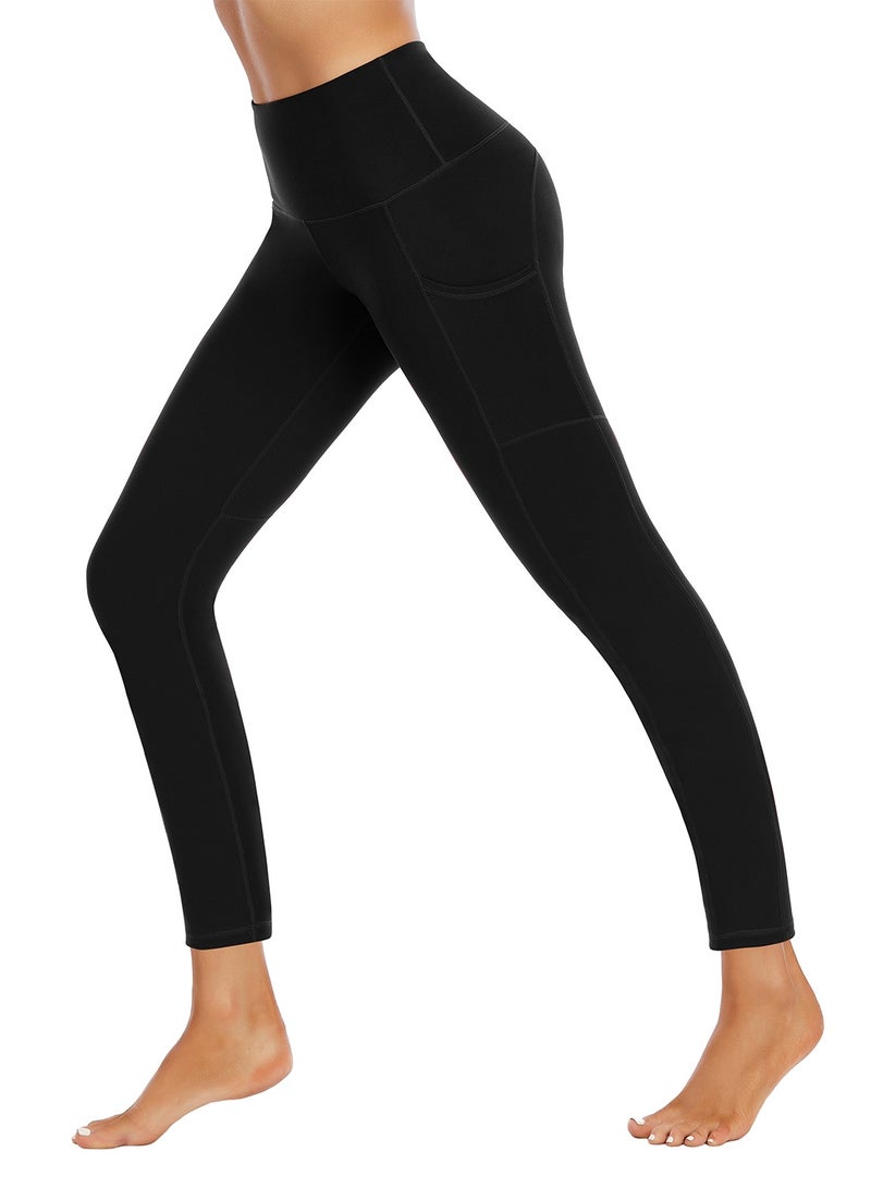 Loquat Yoga pants high waist stretch tight waist close skin fabrics sports and fitness pants lady black  - Image 3