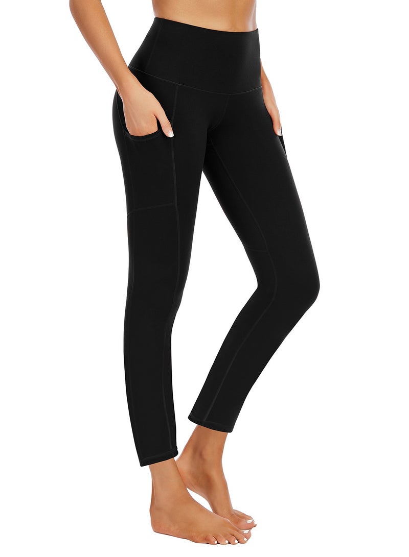 Loquat Yoga pants high waist stretch tight waist close skin fabrics sports and fitness pants lady black  - Image 2
