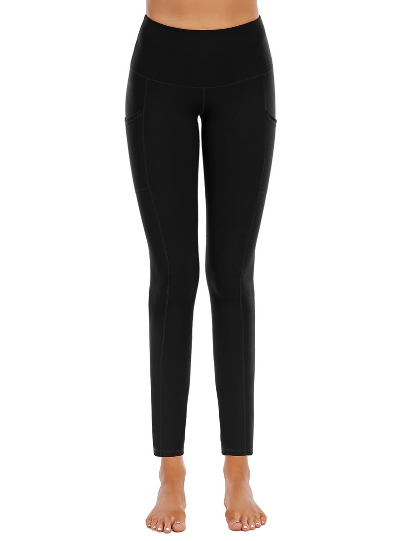 Loquat Yoga pants high waist stretch tight waist close skin fabrics sports and fitness pants lady black  - Image 1