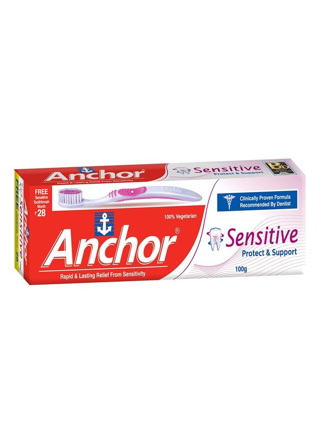 Anchor Sensitive Tooth Paste 100 gms with Toothbrush - Image 1