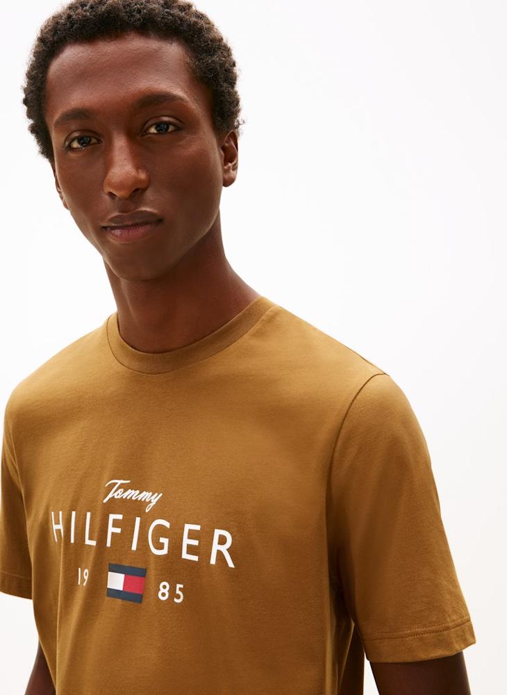 TOMMY HILFIGER Logo Crew Neck T-Shirt - Image 3