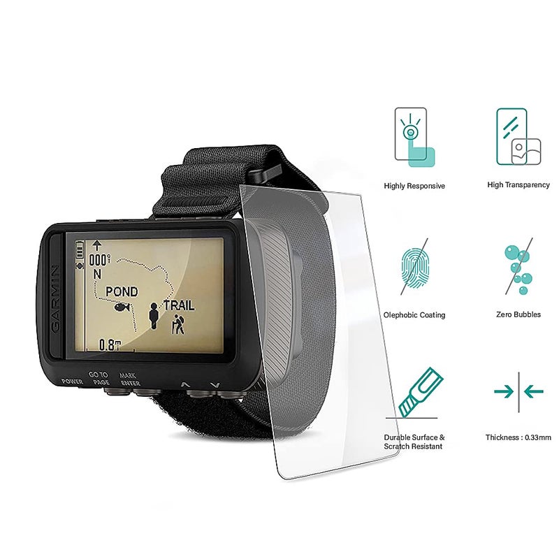 TUSITA [2-PACK Tempered Glass Screen Protector Compatible with Garmin Foretrex 601, Foretrex 701 - HD Clarity Protective Film Protection - GPS Navigation Accessories - Image 5