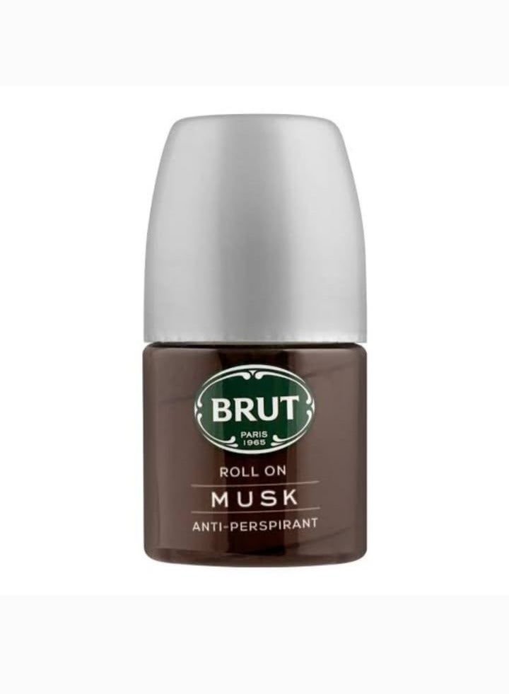 Brut MUSK Fresh Long Lasting Fragrant with Signature Scent ROLL ON Anti Persipirant Body Deodorant For Men - 50 ML