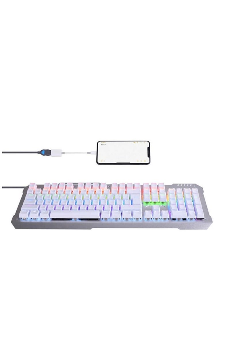 Go-Des IP To USB 13CM Two-way Import and Export OTG Adapter For Phone/Pad to USB Flash Disk (GD-UC029 /White) - Image 1