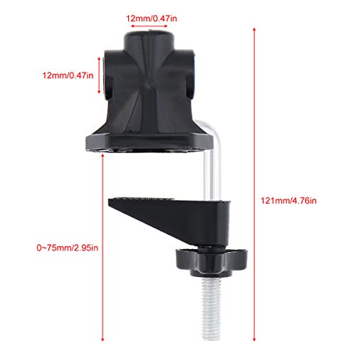 OriGlam Universal Clamp for Desktop Mount Holder, Replacement Bracket Clamp C-Clamp For Mic Stand/Table Lamp Desk - Image 4