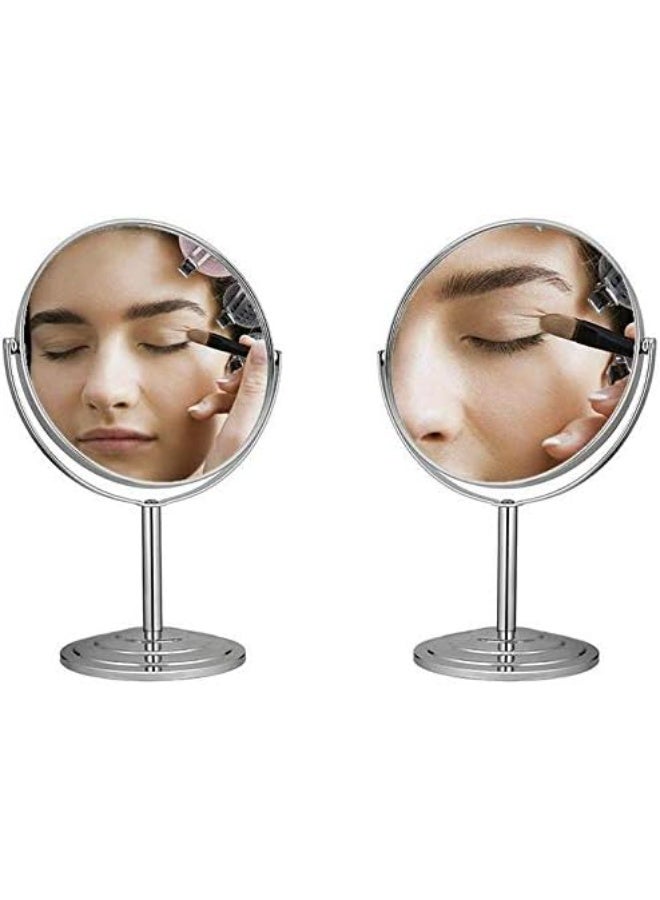 10x Magnifying Dual-Sided Tabletop Makeup Mirror - Image 3