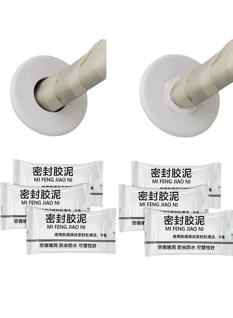 CMGTYYD 6 PCS Repair Sealing Clay,Strong Moldable Quick Mending Mud Wall Repair Holes Cracks and Graffiti Safe Mend Drywall Repair Wall Filling Paste Air Conditioning Hole Waterproof Clay - Image 1