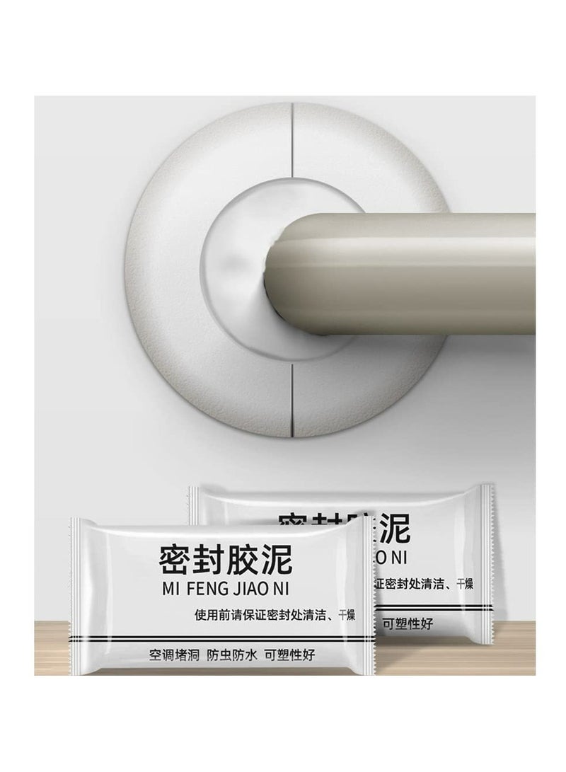 CMGTYYD 6 PCS Repair Sealing Clay,Strong Moldable Quick Mending Mud Wall Repair Holes Cracks and Graffiti Safe Mend Drywall Repair Wall Filling Paste Air Conditioning Hole Waterproof Clay - Image 2