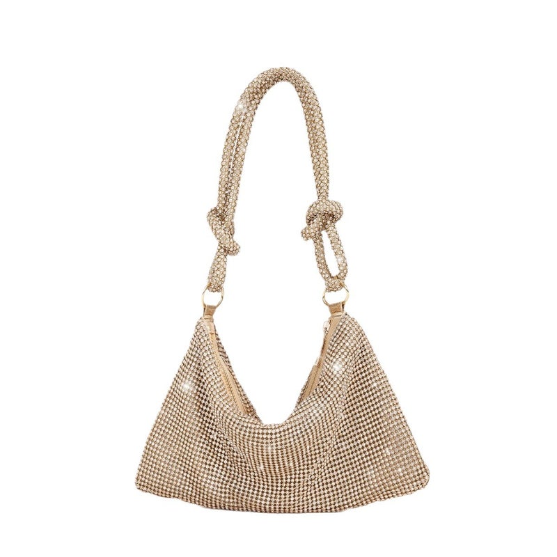 Handmade Rhinestone Knot Evening Clutch Bag - Image 5