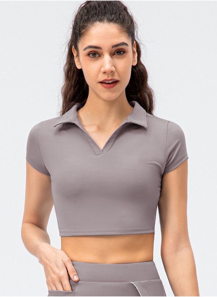 Loquat - tight leisure running yoga exercises with short sleeves - Image 1